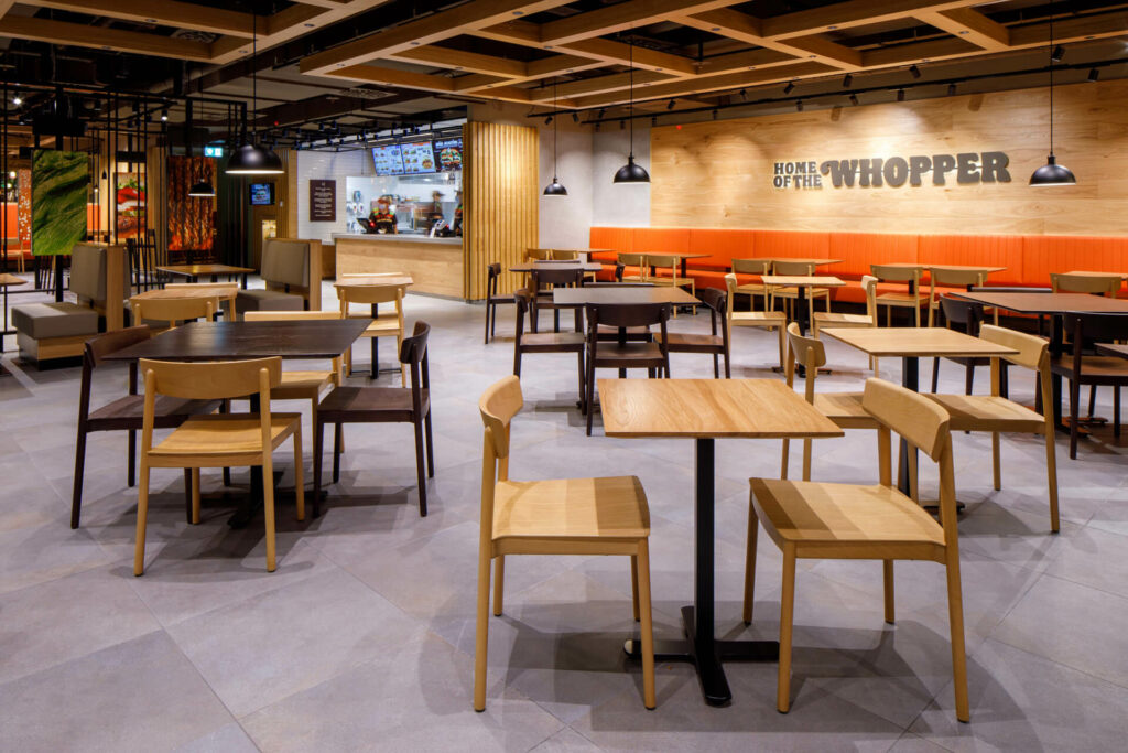 BURGER KING Royal in Zurich - Seating area