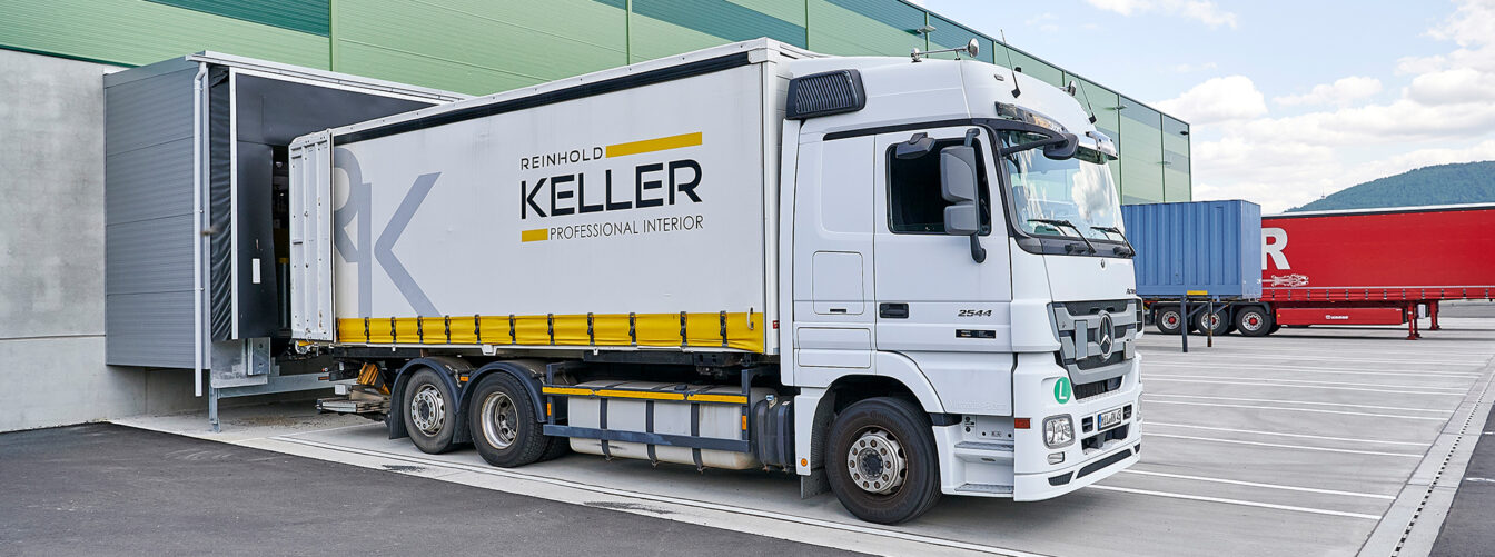 Logistics center Truck unloading REINHOLD KELLER