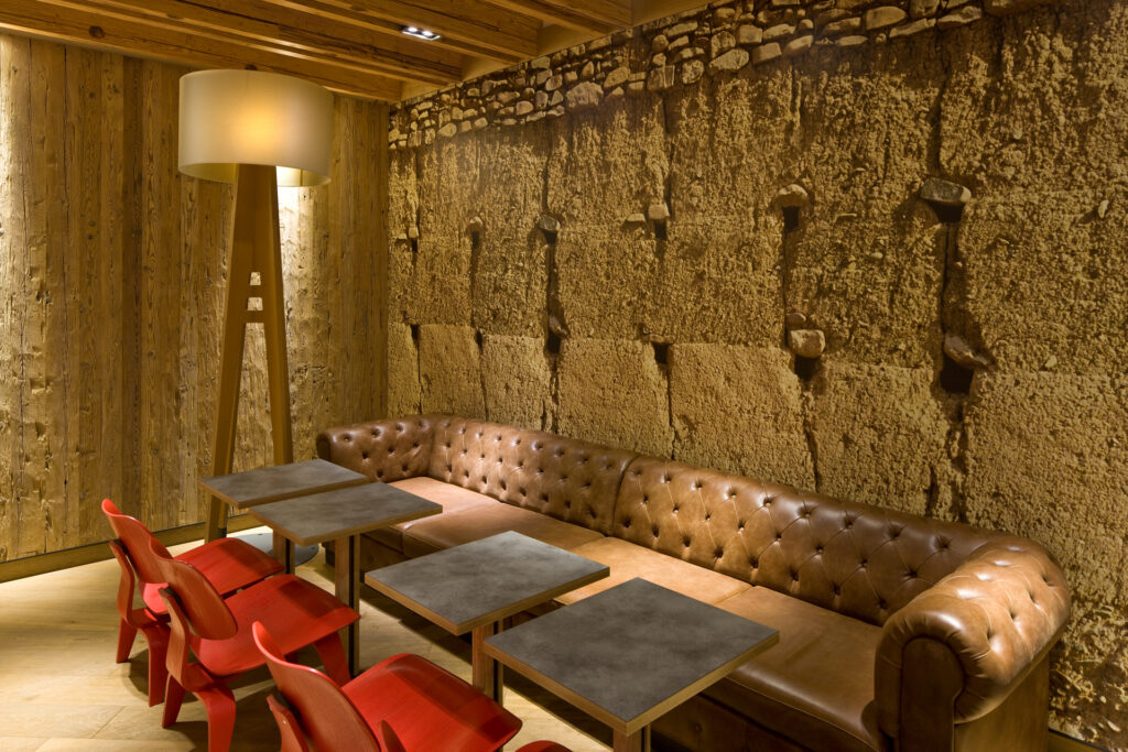 McDonald’s Wood & Stone in London - Sofa and Vitra chair