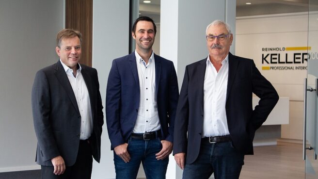 Wechsel in der Geschäftsführung: Dr. Henning Wagner (Geschäftsführer), Christopher Bauer (Geschäftsführer), Manfred Bauer (Beiratsvorsitzender)