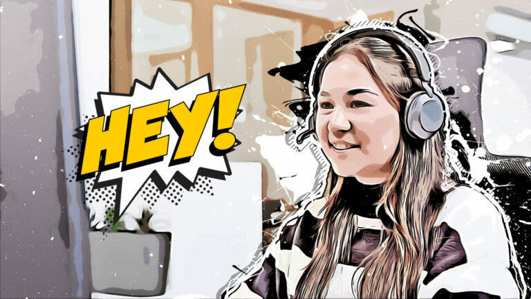 Anna, Ausruf "YEAH!", Ausbildung Industriekauffrau bei REINHOLD KELLER, Cartoon Effekt