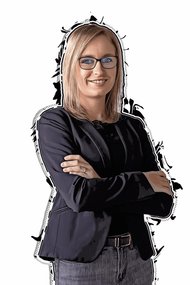 Marion Bauer, Ansprechpartnerin Ausbildung bei REINHOLD KELLER, Cartoon Effekt