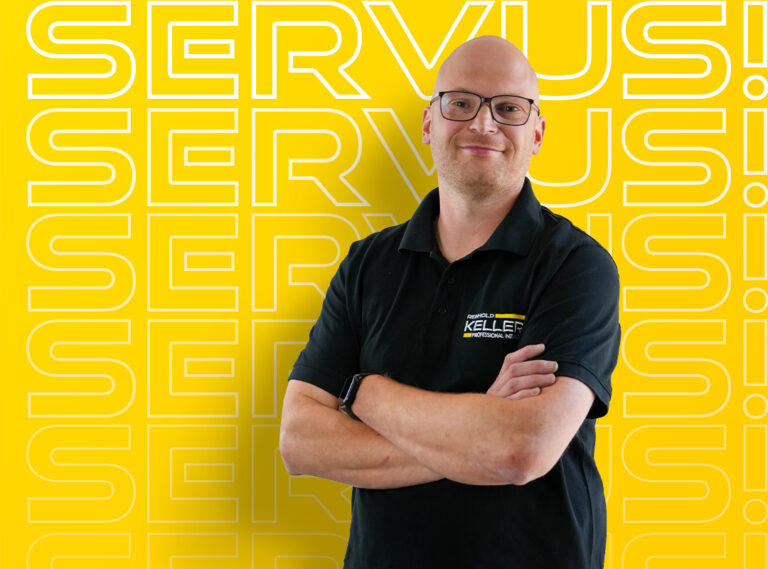 SERVUS! Tobias, gelb, Interview Schreiner, REINHOLD KELLER Group