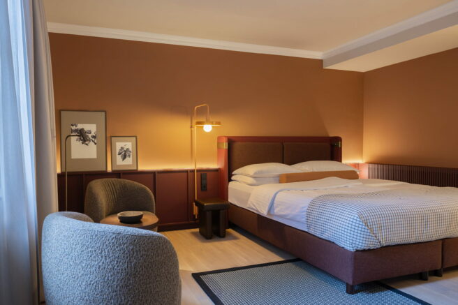 Hotel Zeller in Kahl am Main, double bed