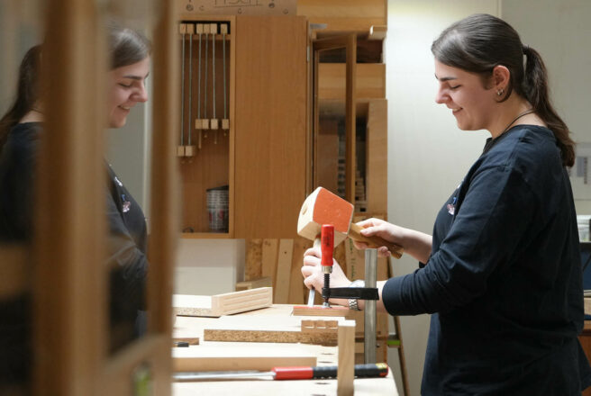 Interview Ausbildung Schreiner, Jessica Lehrwerkstatt, REINHOLD KELLER